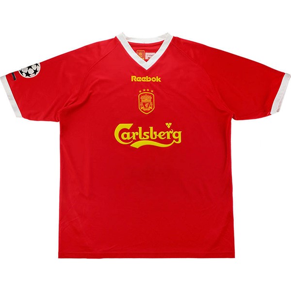 Tailandia Camiseta Liverpool Replica Primera Ropa Retro 2001 2003 Rojo